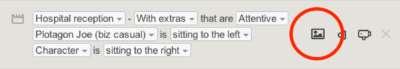Image showing the button to click to import an image.