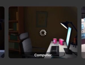 Image showing a new scene downloading.